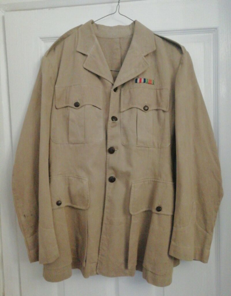 Khaki Army Jacket With Kings Pips (5001)