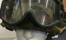 British Army MK6A Helmet DPM Cover and Scott Goggles (5306)