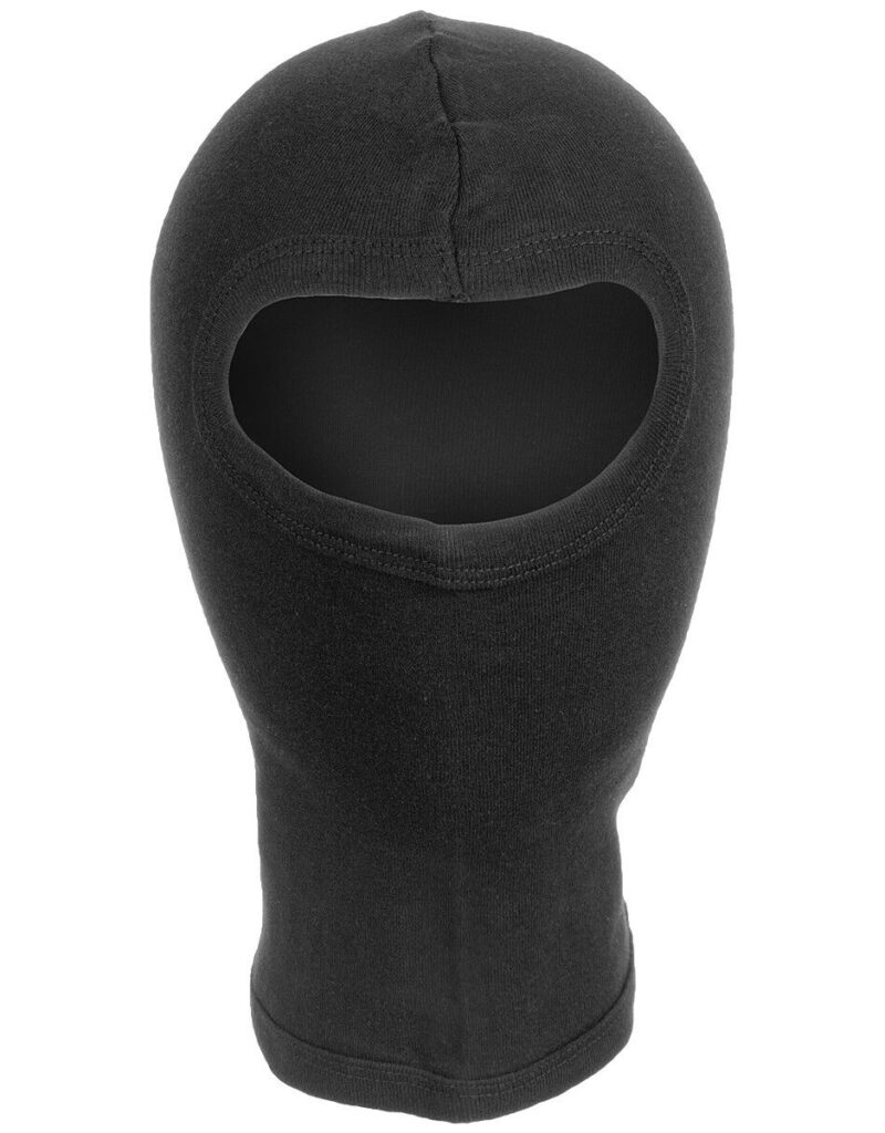 MFH Lightweight 1 Hole Balaclava Motorbike Bicycle Mask Ski Army Cotton Black (5510)