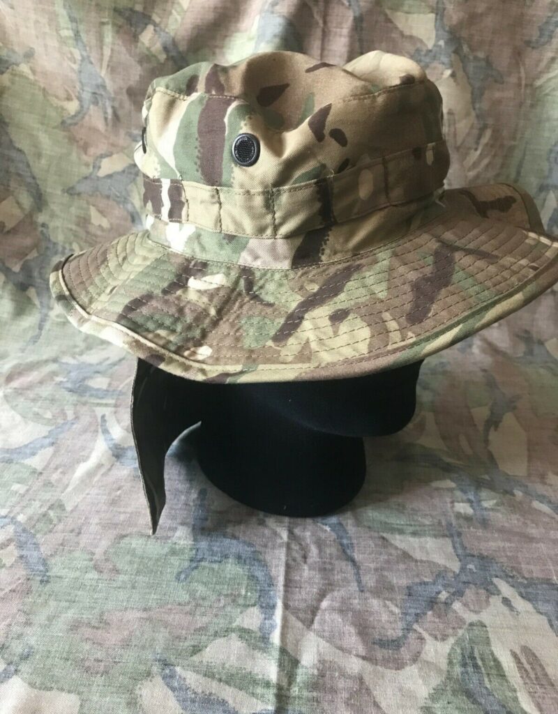 British Army Issue Tropical MTP Boonie Bush Hat Size 58 with Neck Flap (5575)