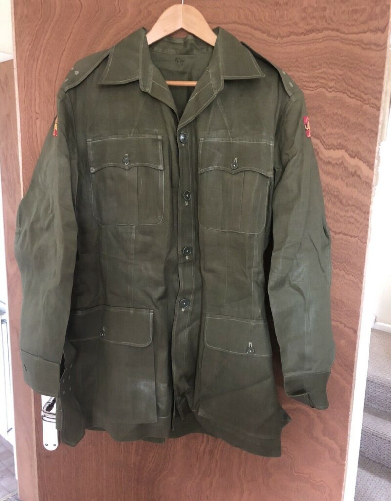 Hong Kong Ground Forces Early Post-WW2 Officers Buch Jacket with Flashes (5884)