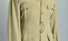 WW2 Royal Air Force Khaki Drill Uniform Tunic RAF & RN Insignia (6639)