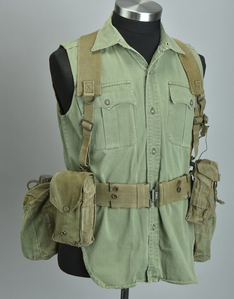 Rhodesian SAS Soldiers’ Bush War Era Field Equipment SA Webbing etc. GEL (6933)