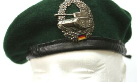 German Bundeswehr Panzer Beret with Badge (Size: 57 cm) (6941)