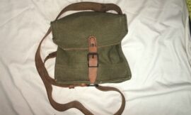 French Military Canvas Utility or Ammunitions Side Bag Carrier (6520)