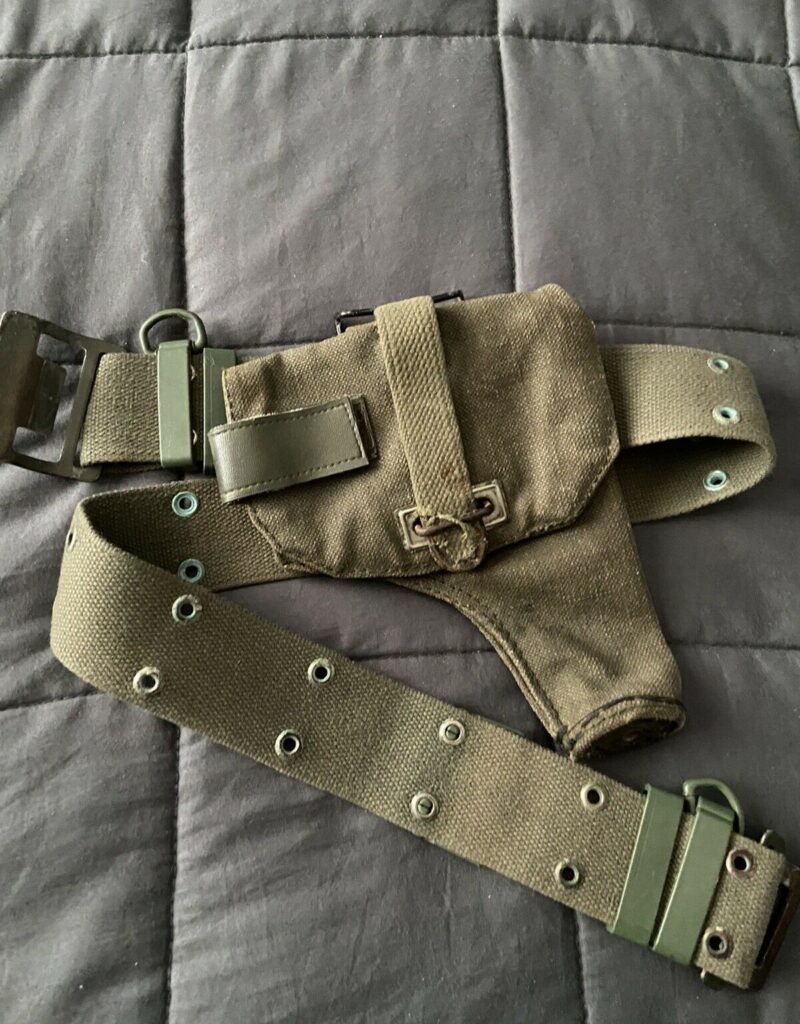 French Army Belt And Holster 1950’s (6598)